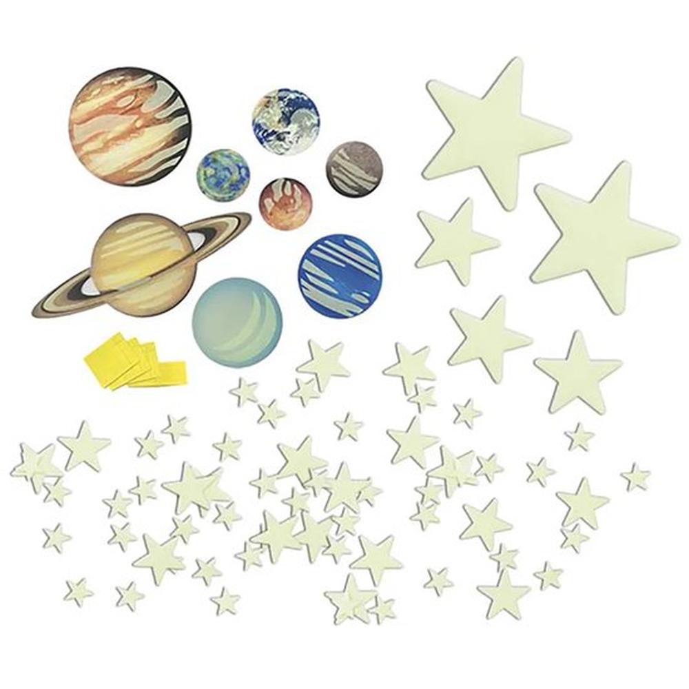 Glowing Imaginations phosphorescentes 100 pièces - Planètes et étoiles
