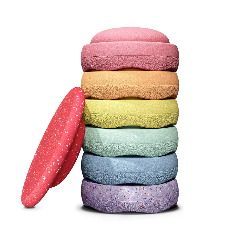 Stapelstein Winter Special Rainbow Set Pastel