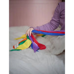 Rubans de jeu en coton Pit&Play, lot de 6 - couleurs arc-en-ciel