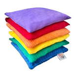 Pit&Play Sachets sensoriels arc-en-ciel + foulard de jeu en coton offert, taille moyenne, Fade Rainbow