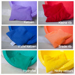 Pit&Play Sachets sensoriels arc-en-ciel + foulard de jeu en coton offert, taille moyenne, Fade Rainbow