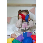 Pit&Play Sachets sensoriels arc-en-ciel + foulard de jeu en coton offert, taille moyenne, Fade Rainbow