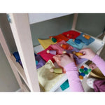 Pit&Play Sachets sensoriels arc-en-ciel + foulard de jeu en coton offert, taille moyenne, Fade Rainbow