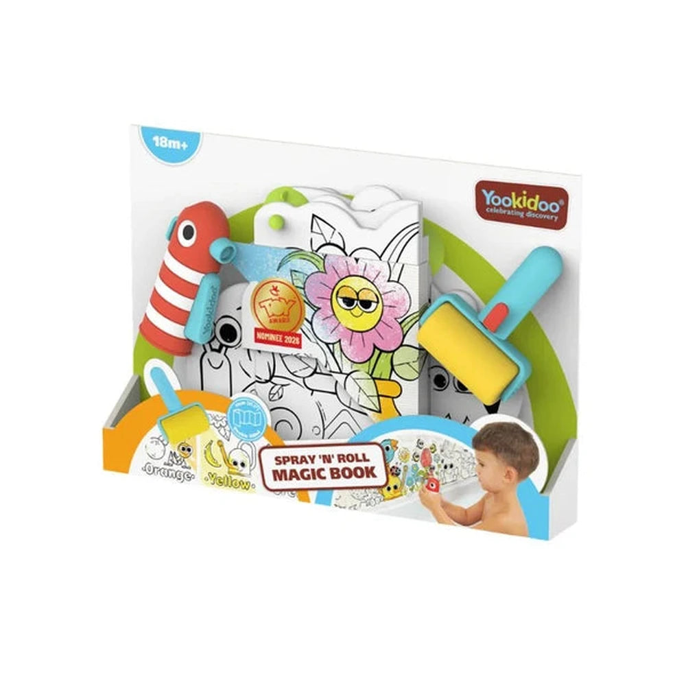 Jouet de bain Yookidoo, livre magique Spray 'N' Roll