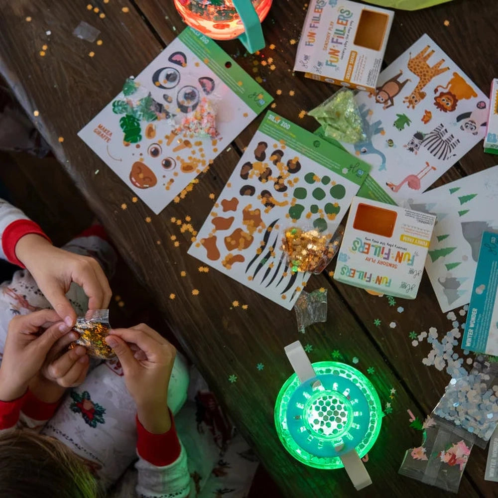 Glo Pals gobelet sensoriel DIY thème zoo - vert