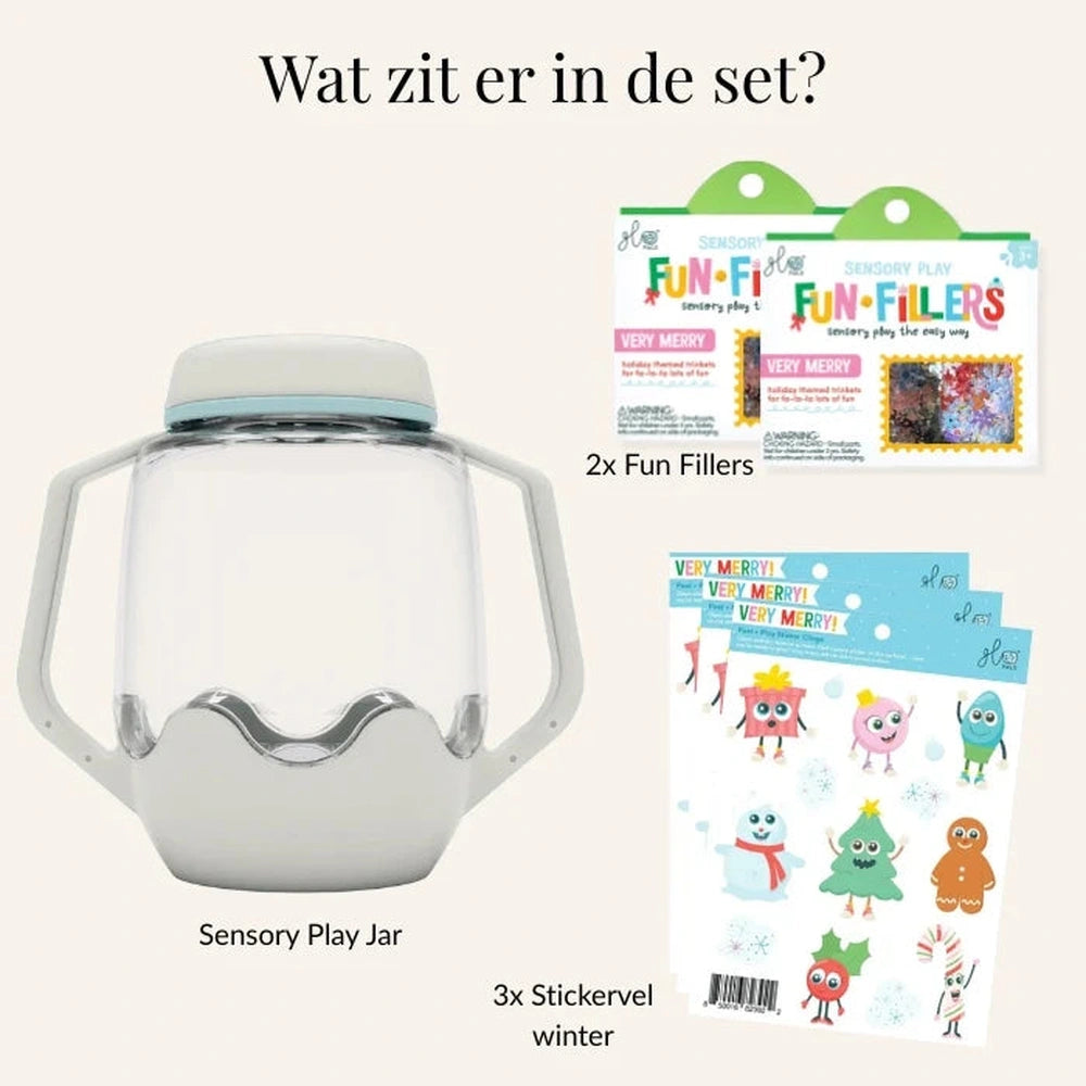 Glo Pals gobelet sensoriel DIY - boule à neige