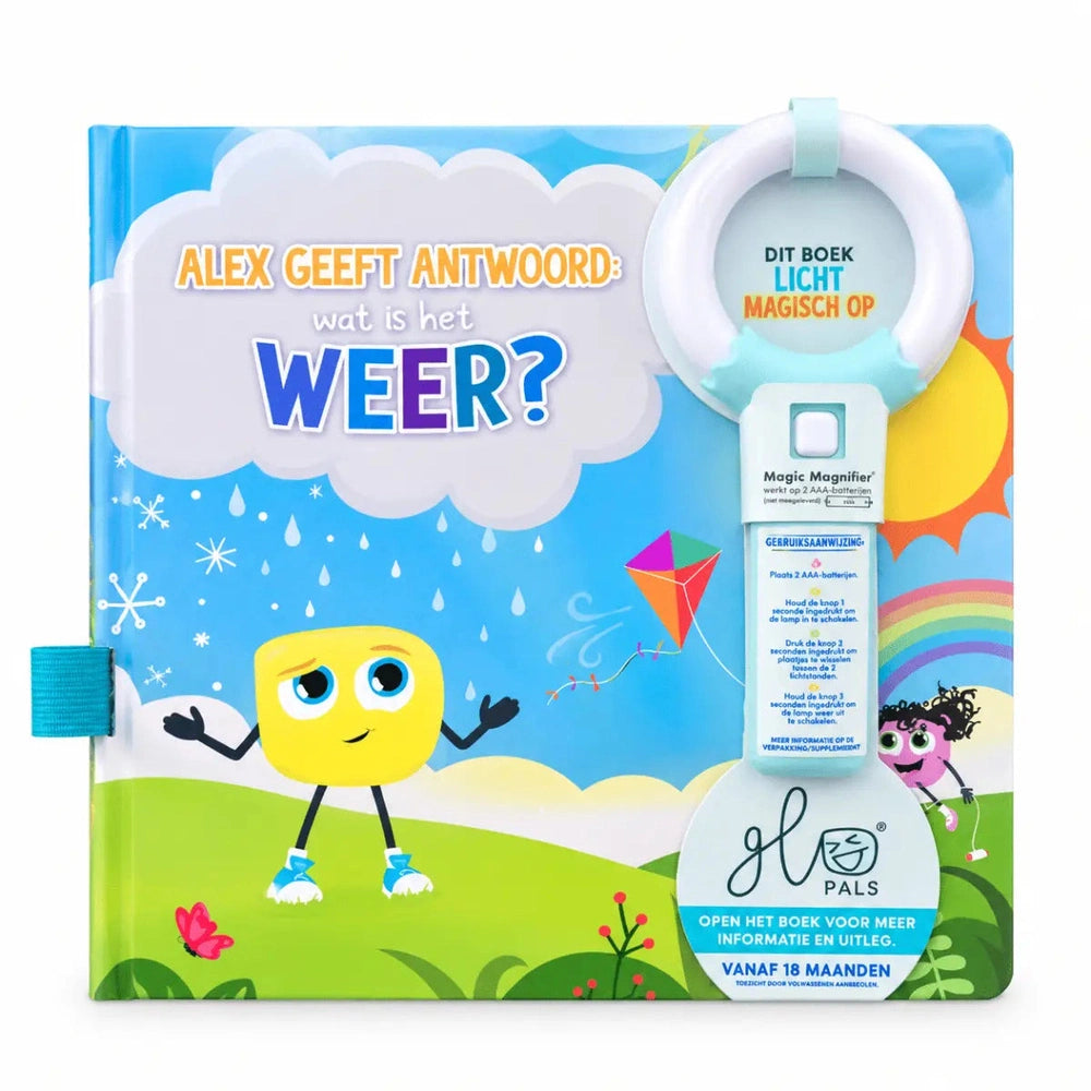 Livre lumineux interactif Glo Pals - Alex répond : Quel temps fait-il ?