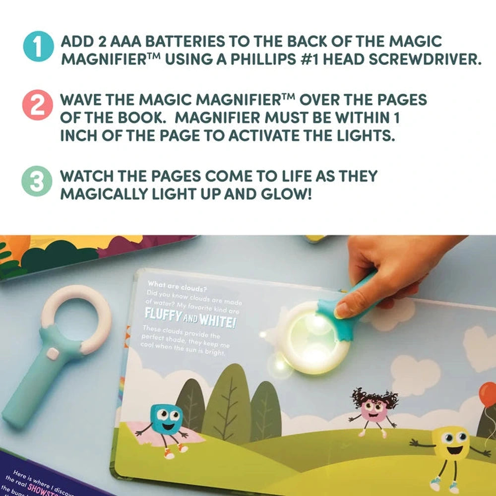 Livre lumineux interactif Glo Pals – Le jardin d’idées extraordinaires de Blair