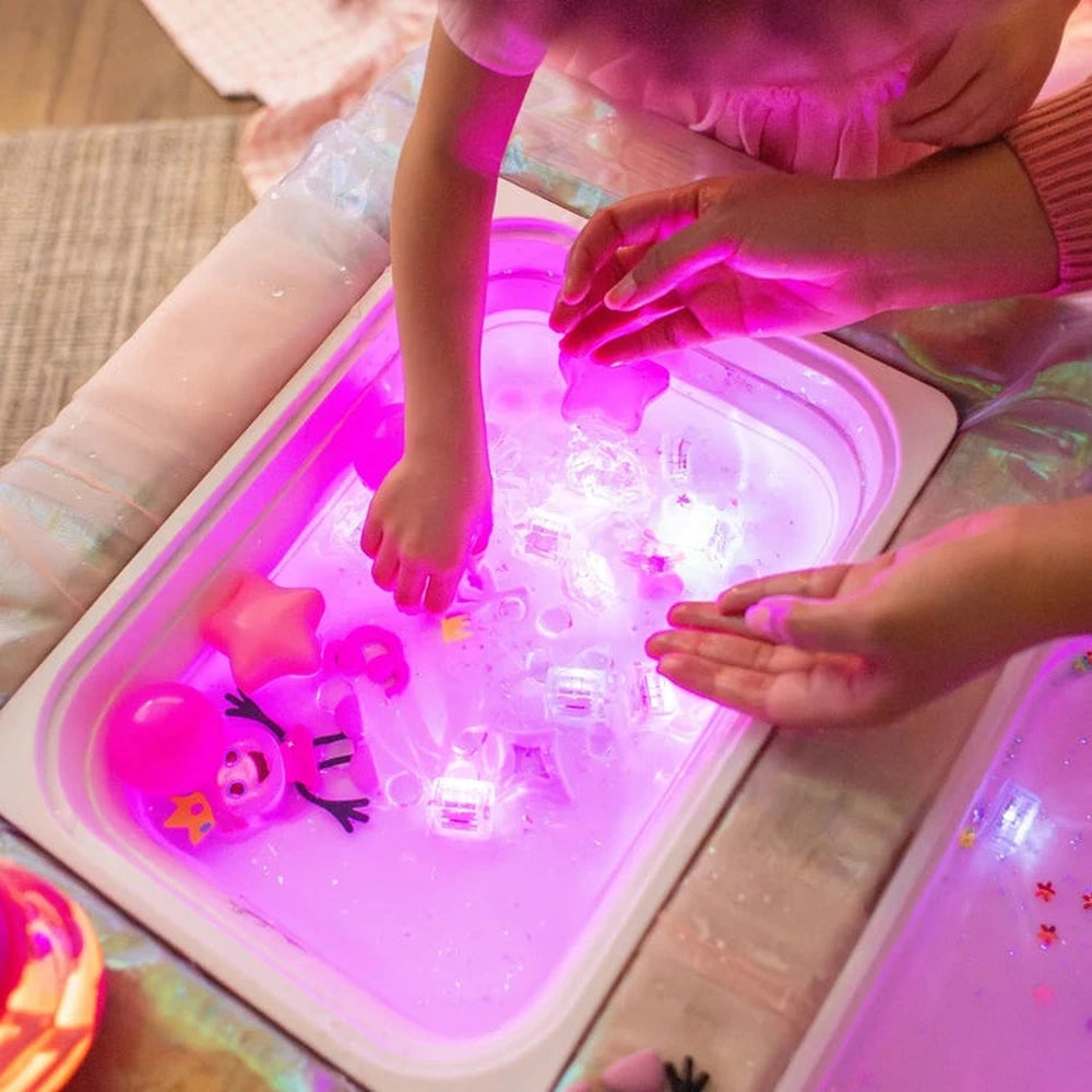 Jouets de bain lumineux Glo Pals Light Up Cubes, lot de 4 - Ida