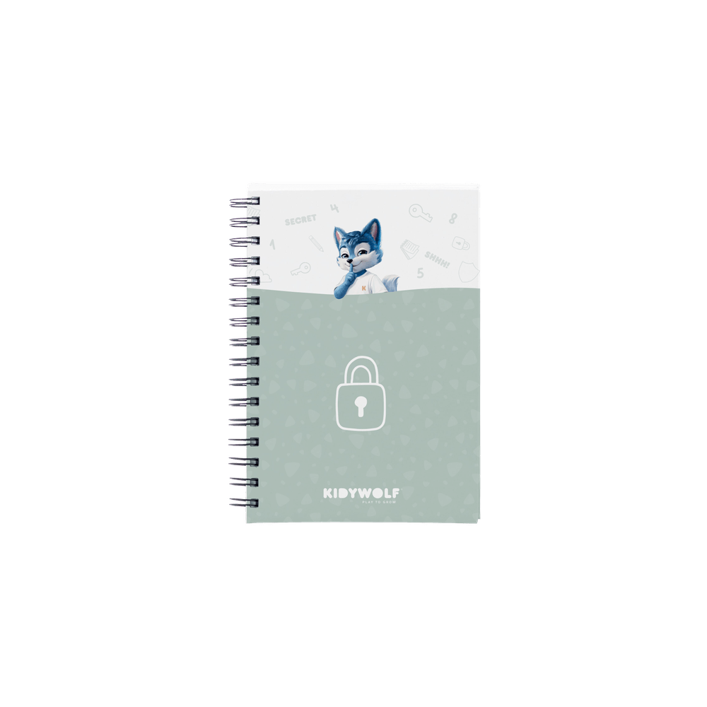 Kidywolf Geheim Dagboek Met Pincode & Spraakrecorder- Kidytreasure - Blauw
