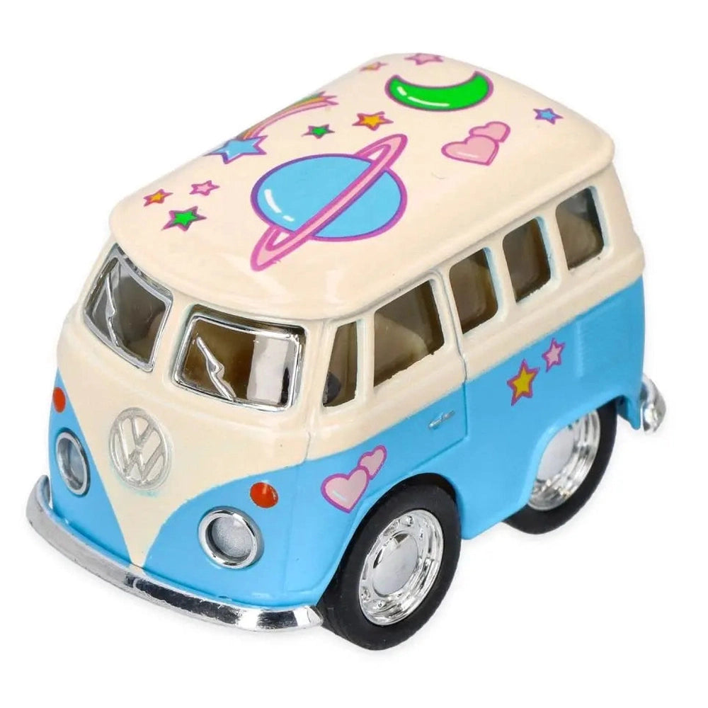 Kinsmart Metalen Modelauto Little Van - Flower Power