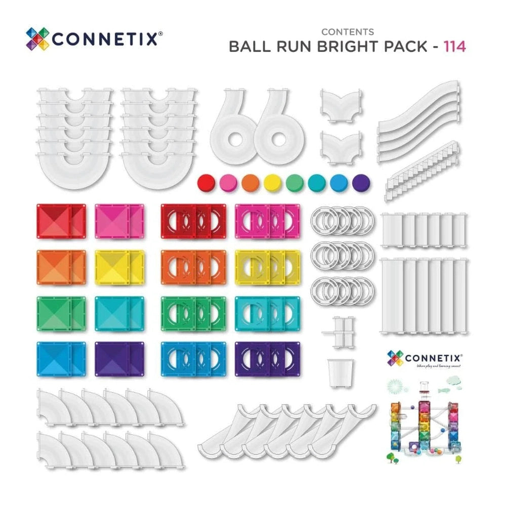 Connetix Magnetische Knikkerbaan 114 Stuks - Bright