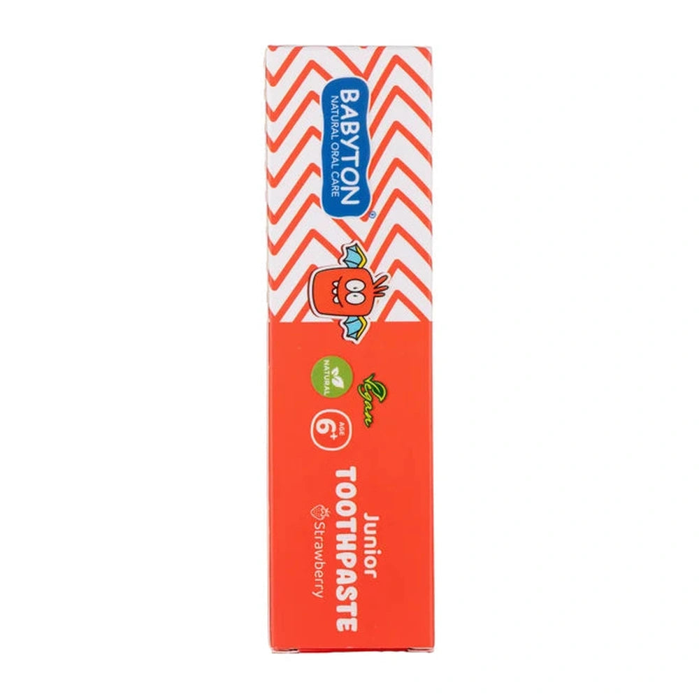 Babyton Junior Tandpasta Met Fluoride 6+ 75ml - Aardbei