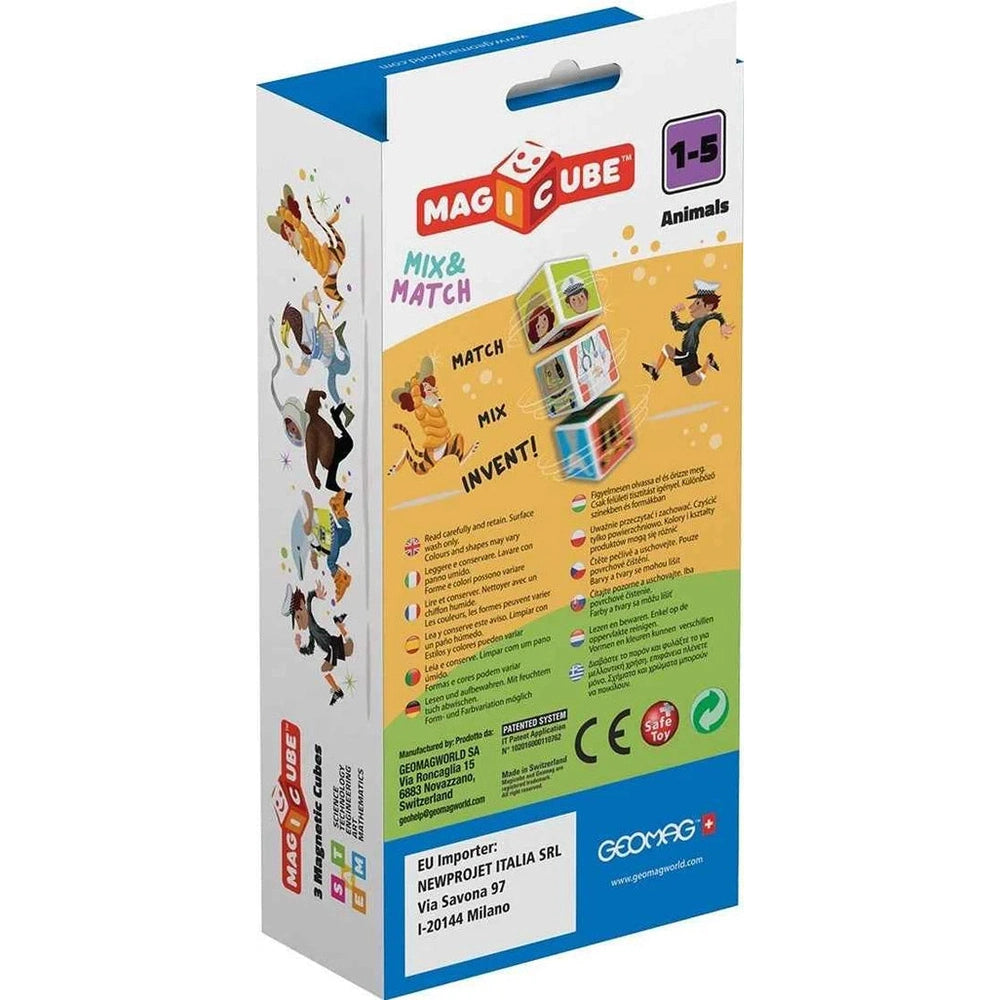 Geomag Magicube Mix & Match Dieren 3 Stuks