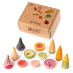 Grapat Houten Groenten 12 Stuks