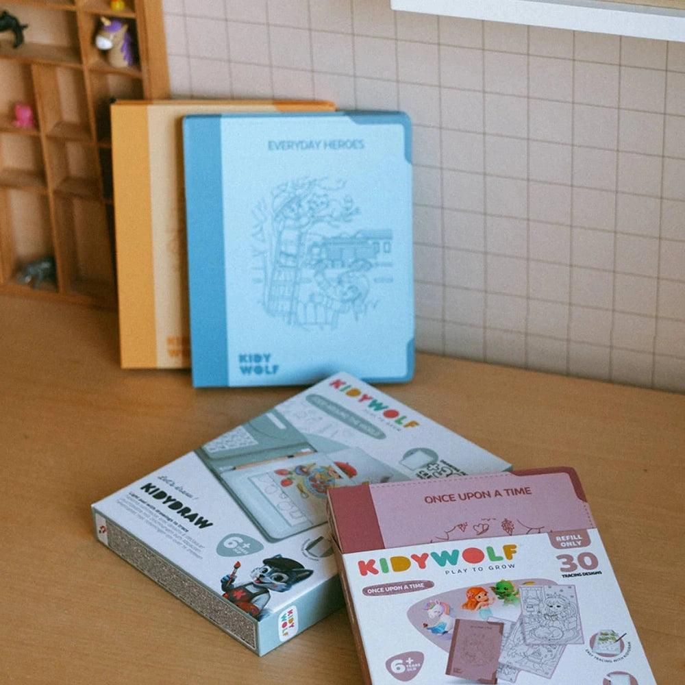 Kidywolf Refill KidydrawPad 30 Overtrektekeningen - Huisdieren