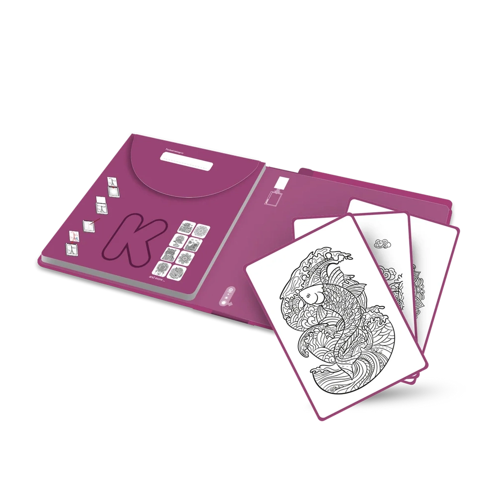 Kidywolf Refill KidydrawPad 30 Overtrektekeningen - Zen