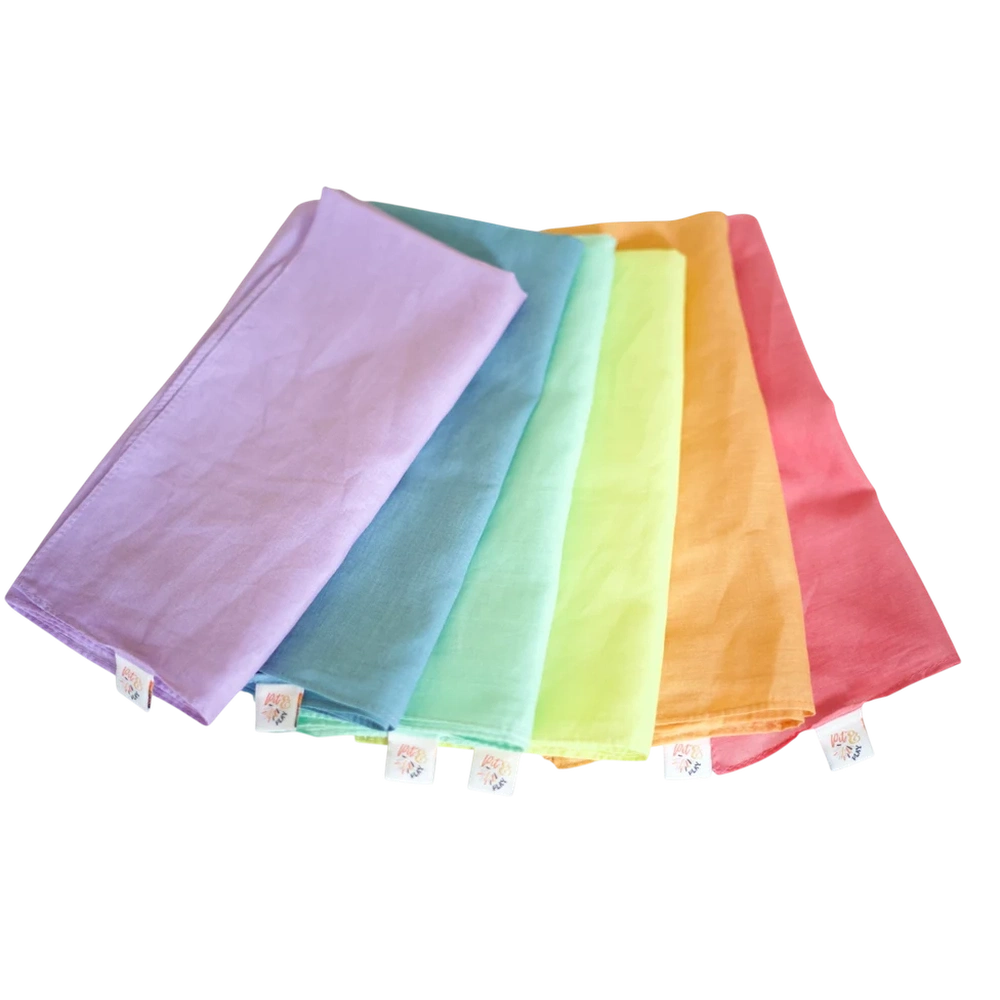 Pit&Play Katoenen Speeldoeken Set - Pastel