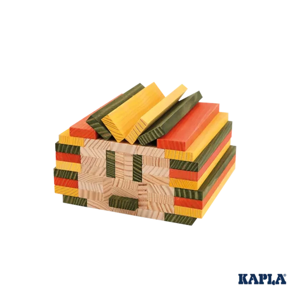 Kapla Plankjes 200 Box - Naturel En Herfstkleuren