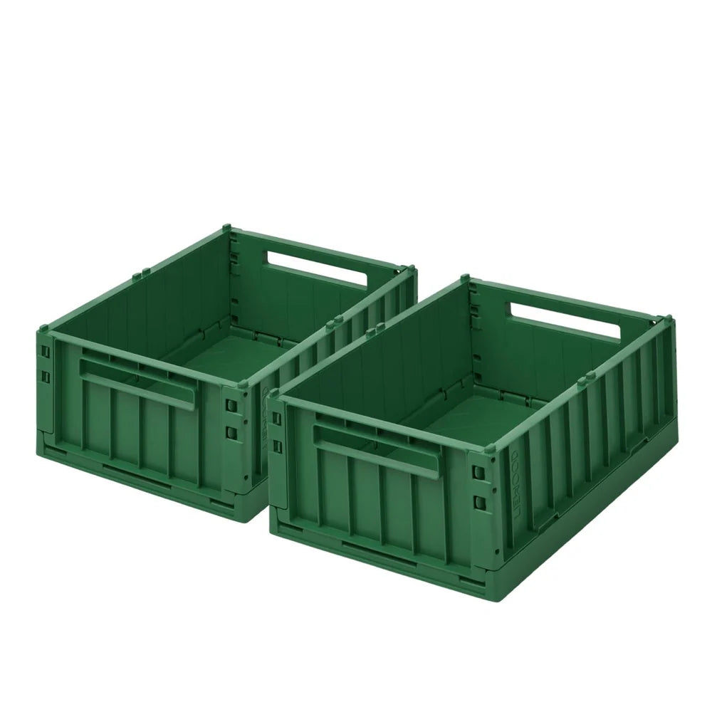 Liewood Weston Medium Plooiboxen 2 Stuks - Green