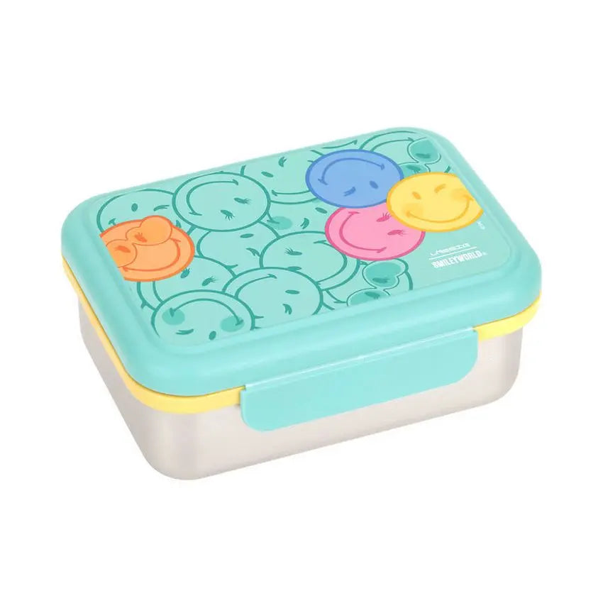 Lässig Lunchbox Stainless Steel SmileyWorld - Turquoise