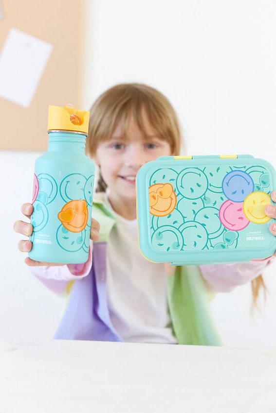 Lässig Lunchbox Stainless Steel SmileyWorld - Turquoise