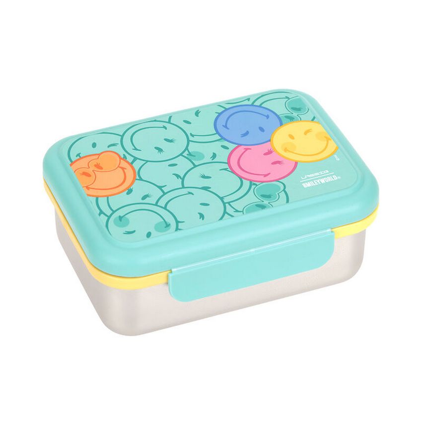 Lässig Lunchbox Stainless Steel SmileyWorld - Turquoise