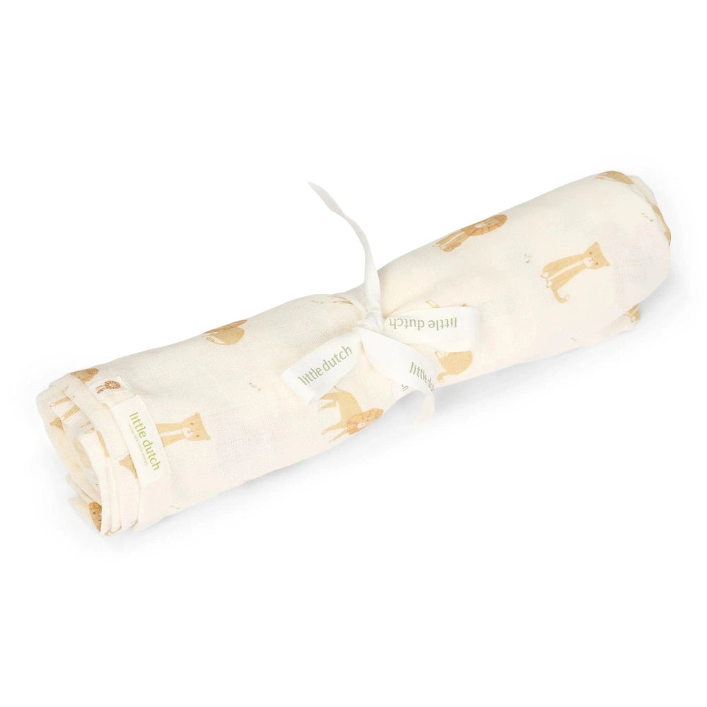 Little Dutch Swaddle 120x120 cm - Safari Leo