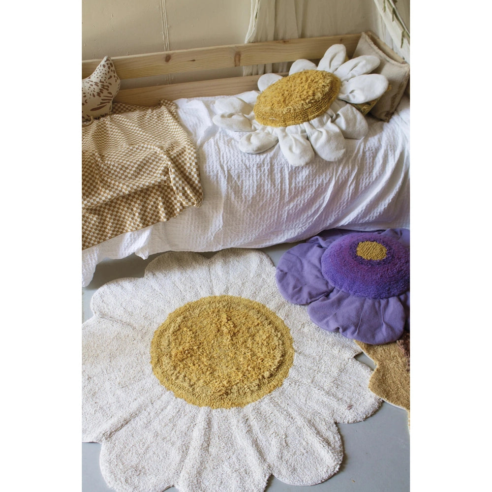 Lorena Canals Washable Rug - White Daisy
