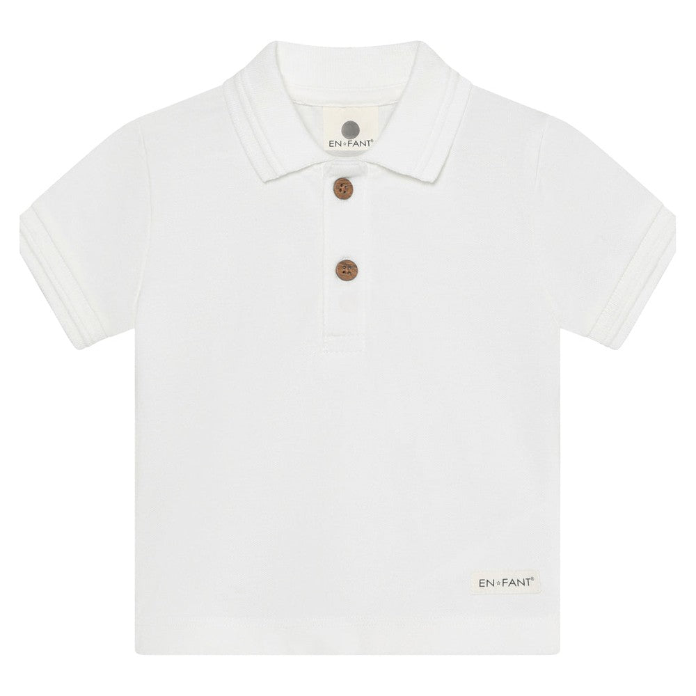 En Fant Polo Korte Mouw Ecru