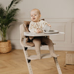 Leander Louie Eetstoel - Meegroeiende Kinderstoel - Cappuccino