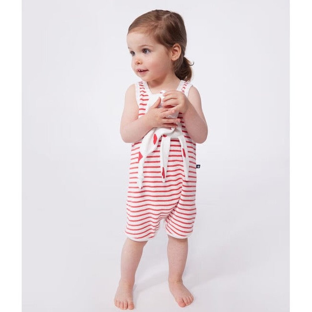 Petit Bateau Kort Katoenen Babypakje Met Streepjesprint