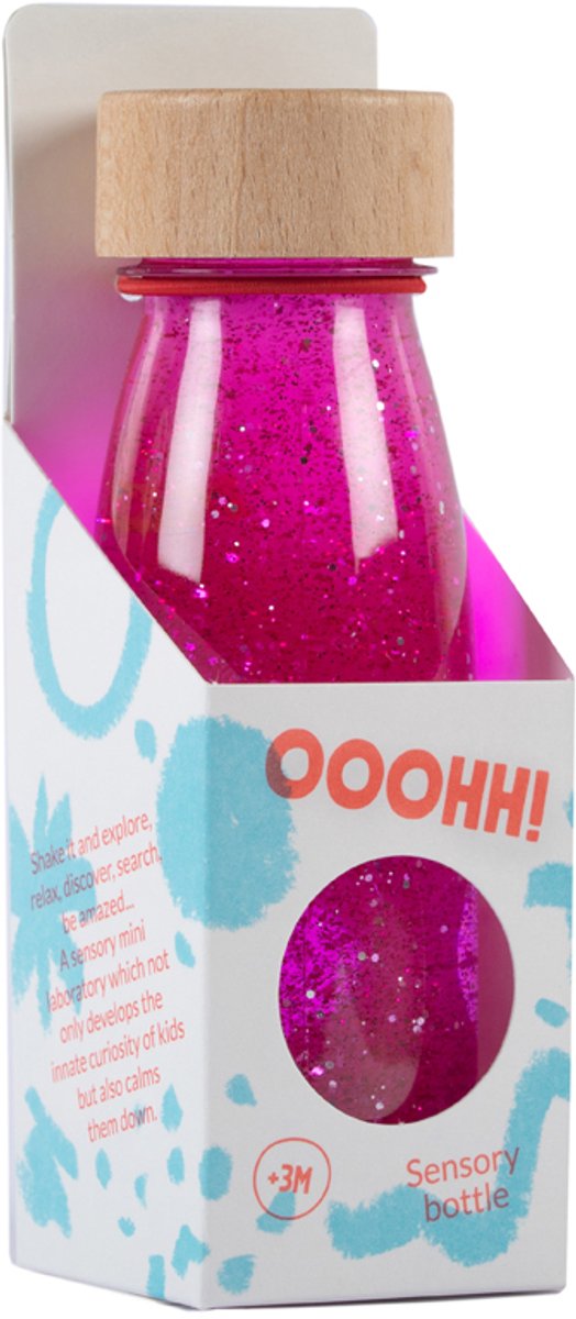 Petit Boum Bouteille Sensorielle Flottante Rose
