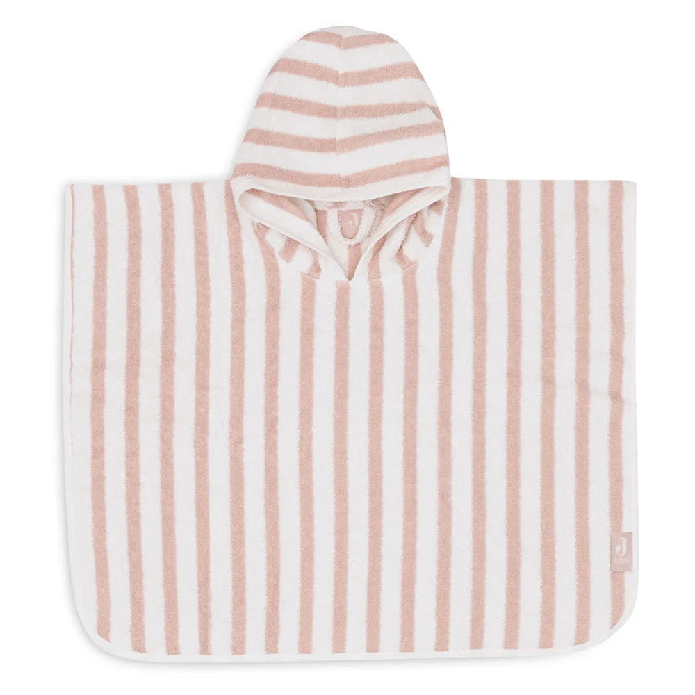 Jollein Badponcho Stripe Terry Wild Rose
