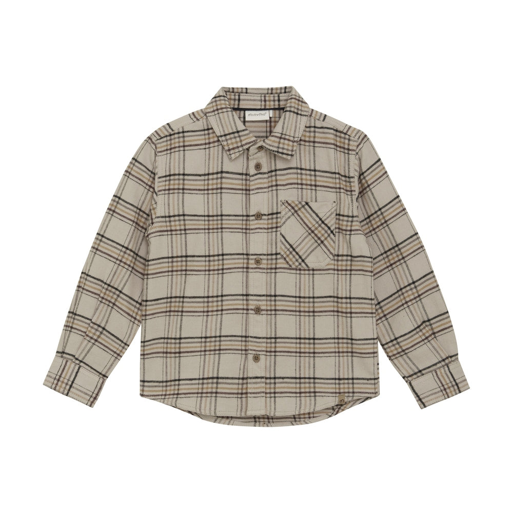 En Fant Hemd Met Ruitjes - Ruiten/Beige