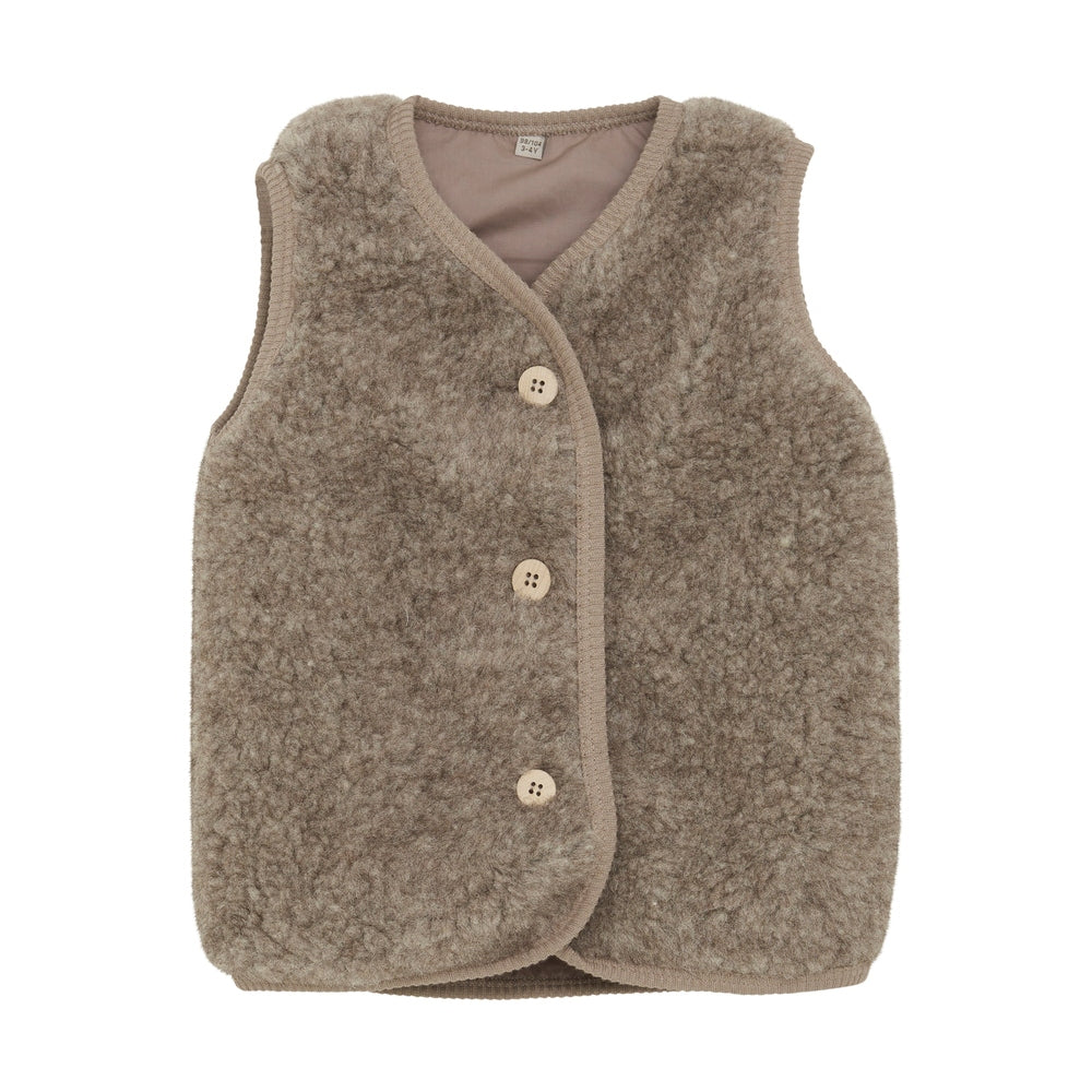 Huttelihut Merinowollen Vest Zonder Mouwen - Teddy