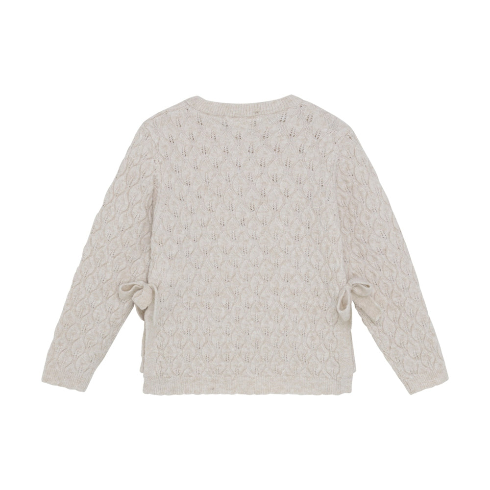 Minymo Gebreide Pullover- Smoke Gray