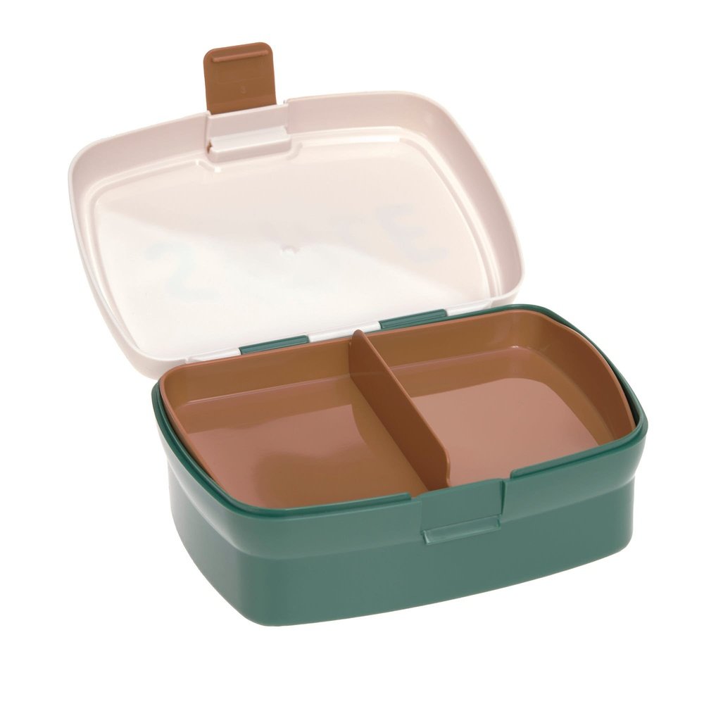 Lunchset Lunchbox & Drinkfles Little Gang - Smile Milky/Ocean Green