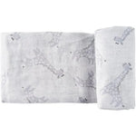Happy Bear Hydrofiele Doek/Tetradoek/Swaddle/Inbakerdoek In Katoen 120x120 - Blue Giraffe