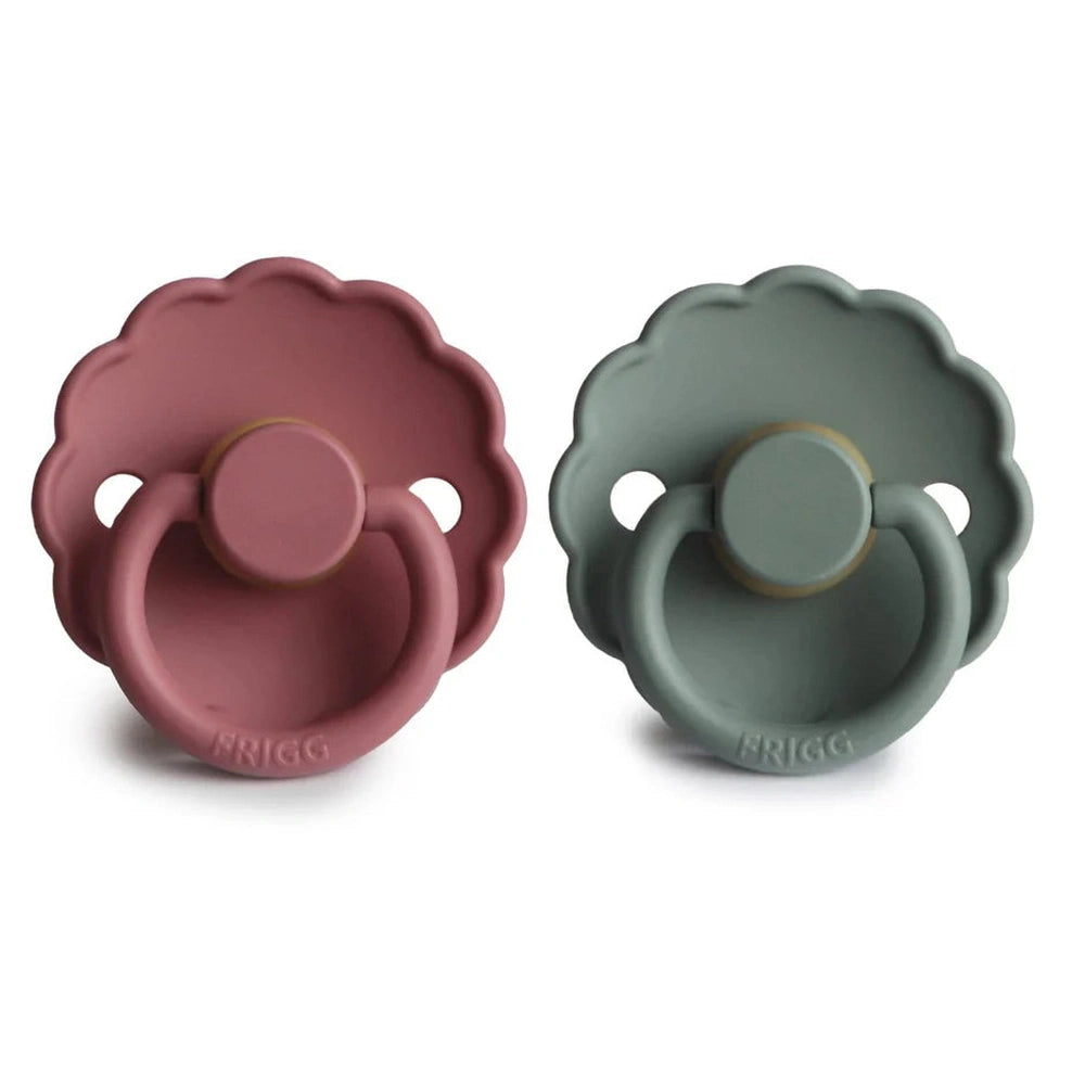 Frigg lot de 2 Daisy - silicone - Dusty Rose/Lily Pad T1