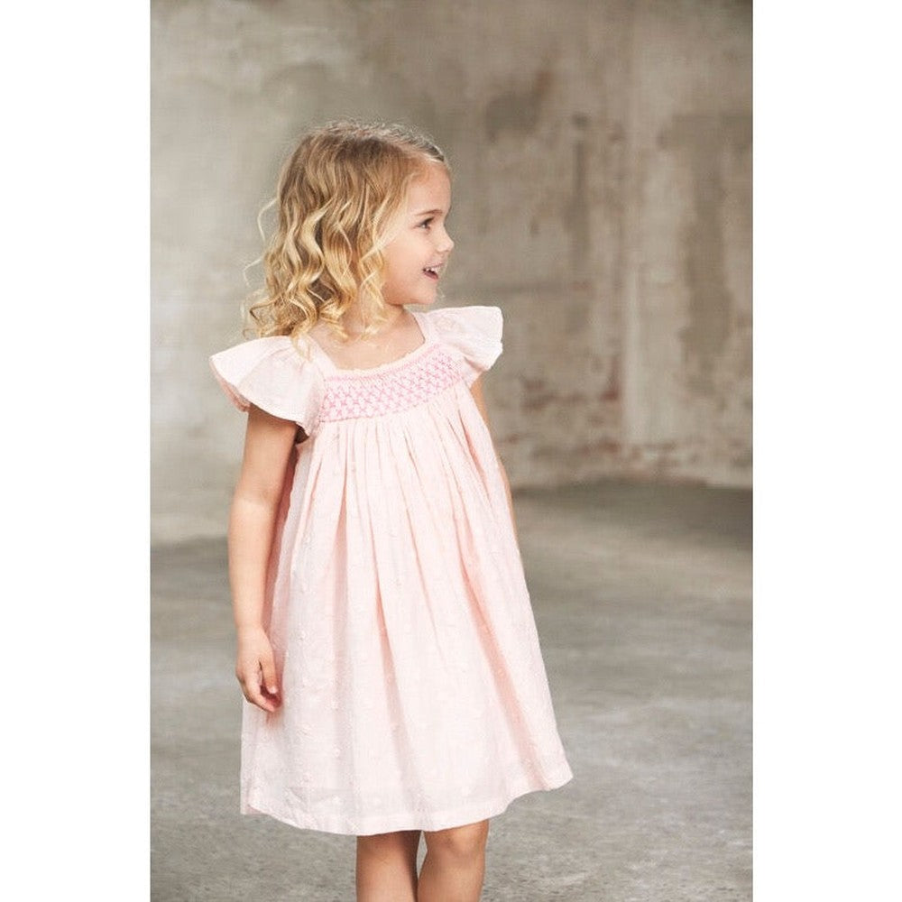 Enfant Kids Jurk Korte Mouwen - Veiled Rose