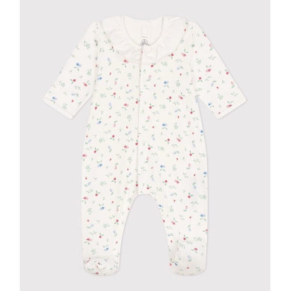 Petit Bateau Katoenen Babypyjama Met Bloemenprint