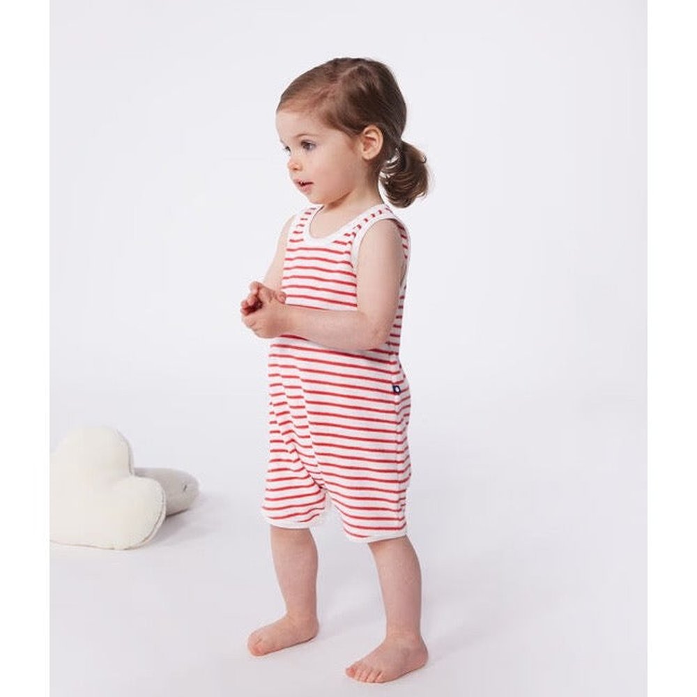 Petit Bateau Kort Katoenen Babypakje Met Streepjesprint