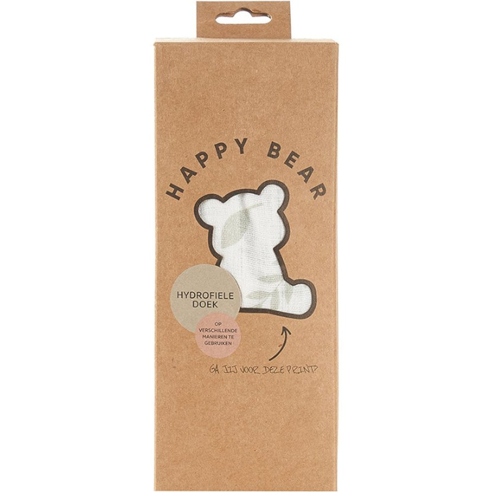 Happy Bear Hydrofiele Doek/Swaddle/Inbakerdoek In Katoen 120x120 - Botanical