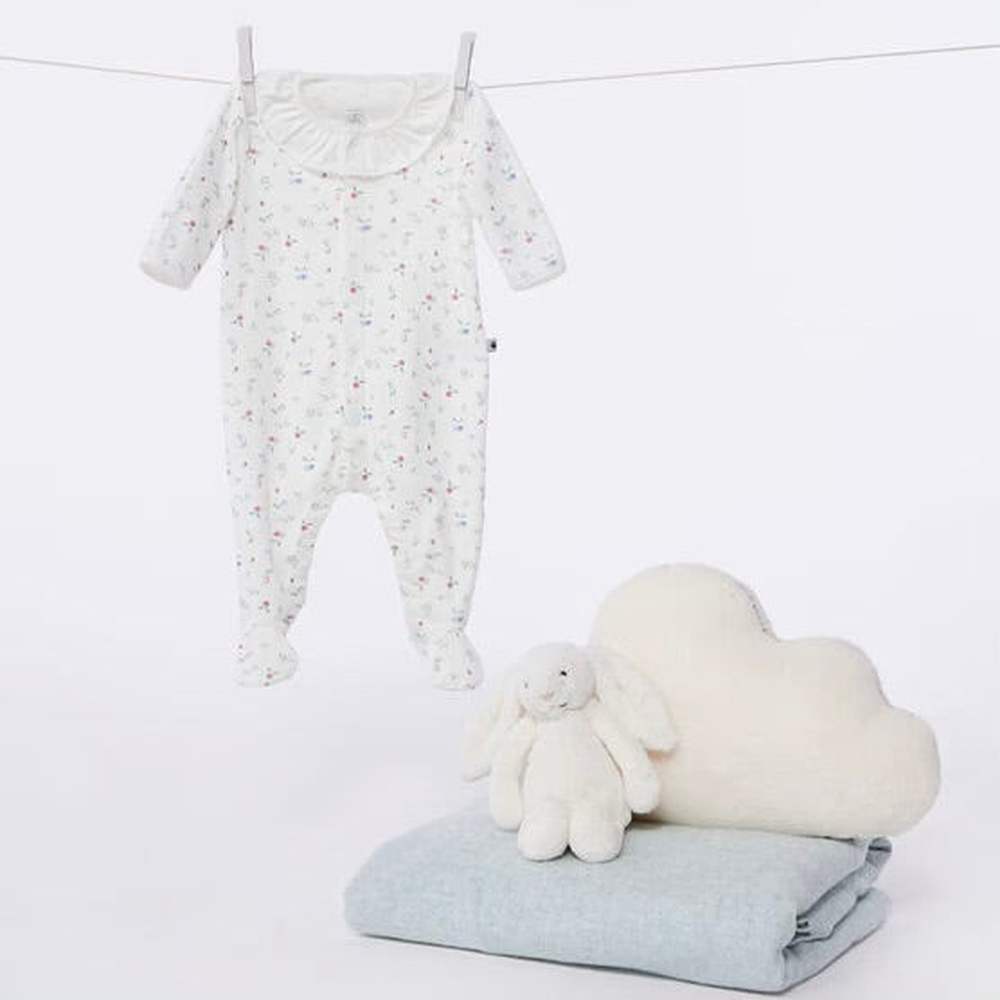 Petit Bateau Katoenen Babypyjama Met Bloemenprint