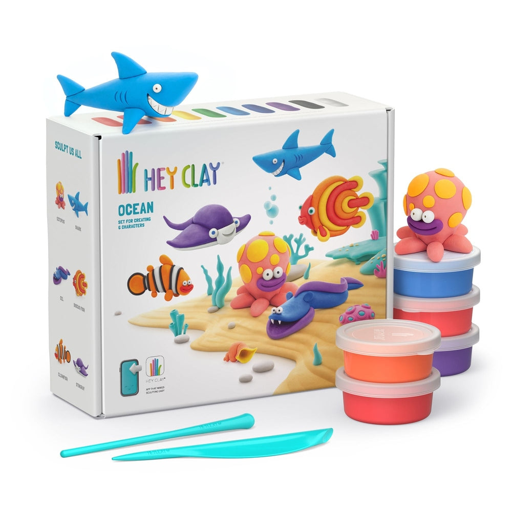 Hey Clay Zelfhardende Klei Ocean - 15 potjes
