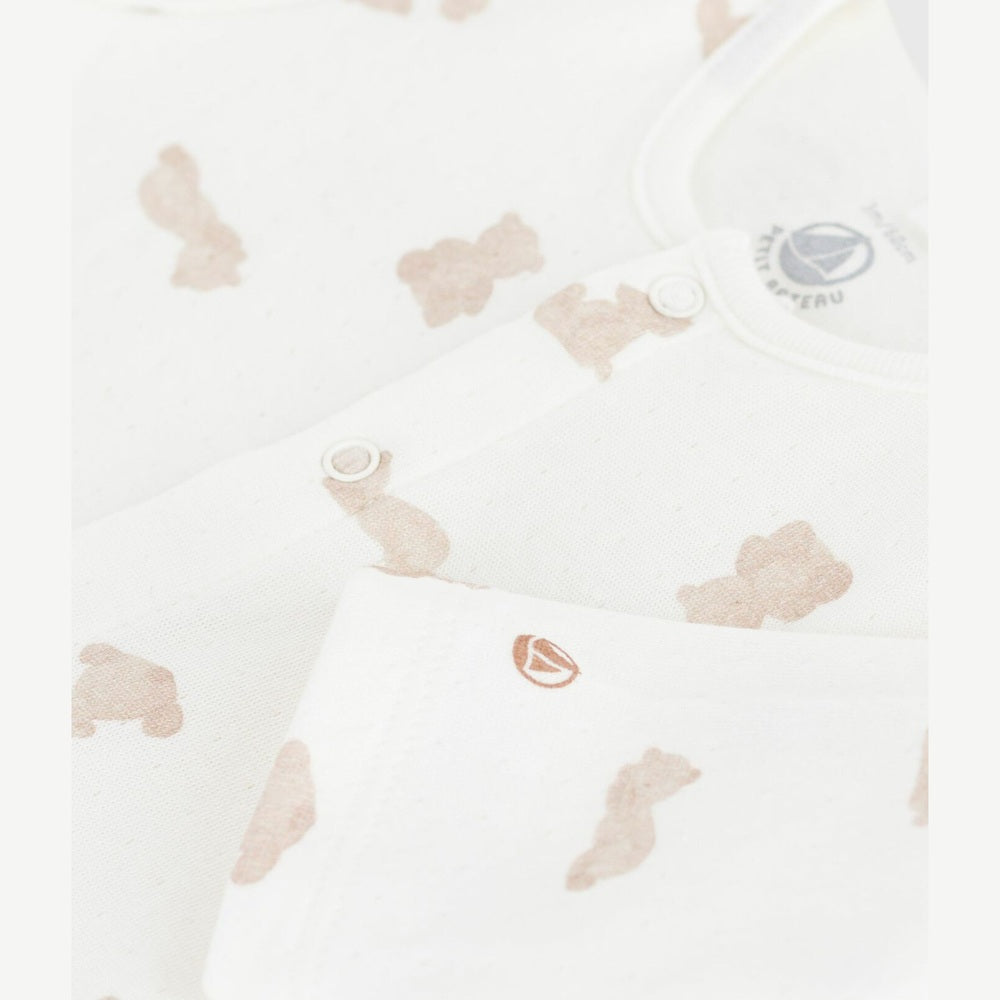 Petit Bateau Babypyjama In Tubic Met Beertjes