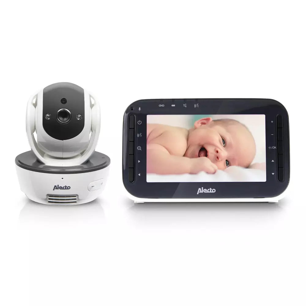 Alecto Dvm-200M- Babyfoon Met Camera En 4.3" Kleurenscherm, Wit/Antraciet