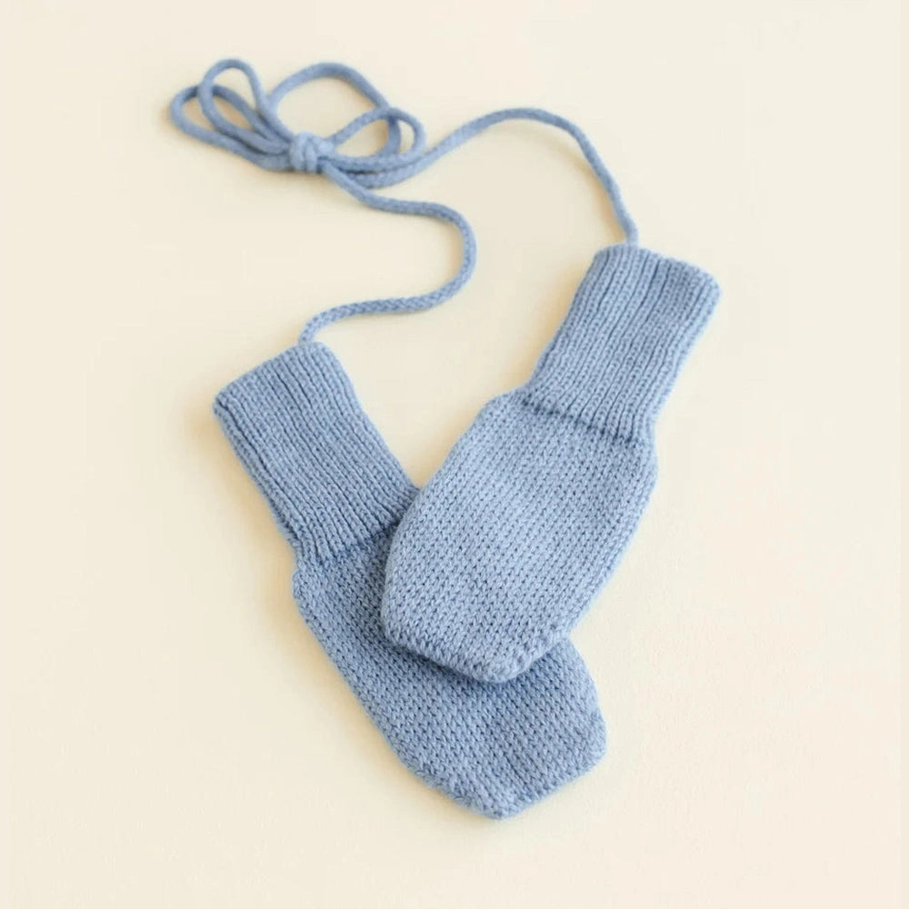 Hvid Wantjes Light Blue 6m - 2j