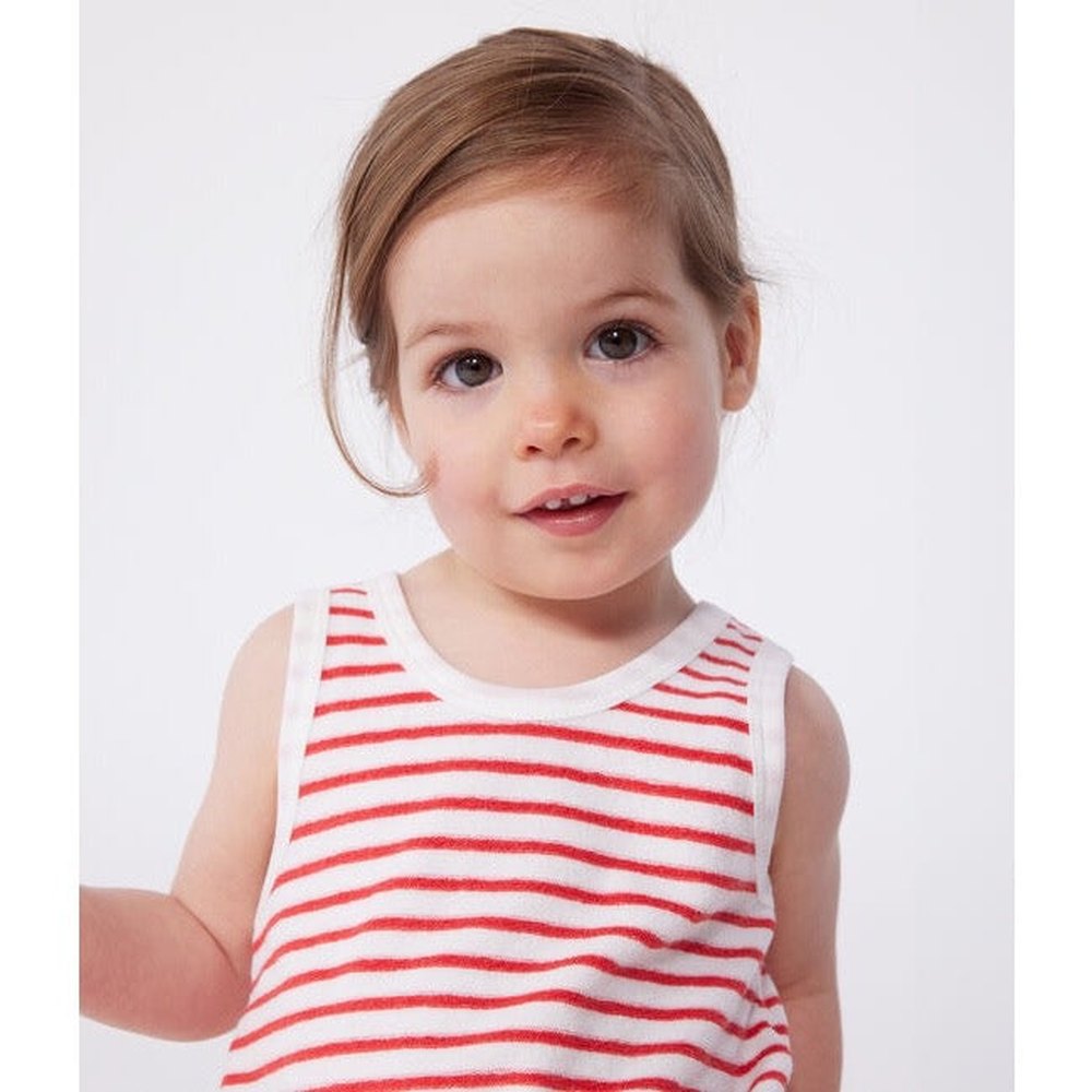 Petit Bateau Kort Katoenen Babypakje Met Streepjesprint